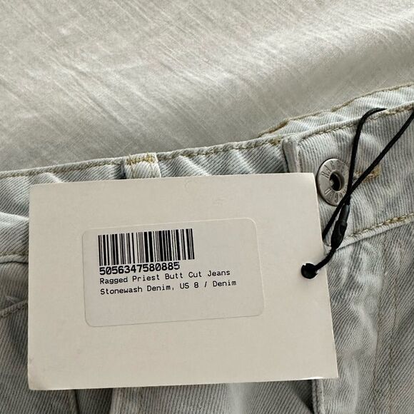 Ragged Priest Women’s 8 Butt Cut Butt Slit Jeans Stonewash NWT - Picture 7 of 8